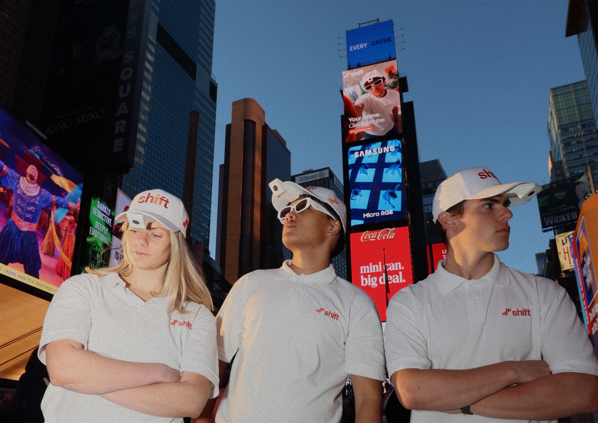 Shift operators in Times Square